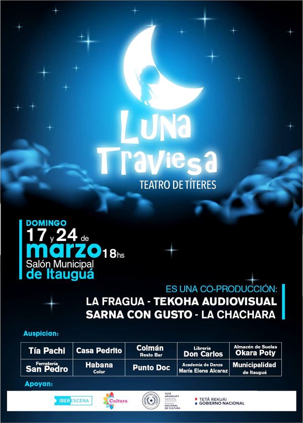 Dos funciones de la obra internacional “Luna Traviesa” en Itaguá | .::Agencia IP::.