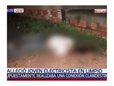 Electricista aprovechó que paró la lluvia para trabajar y acabó electrocutado