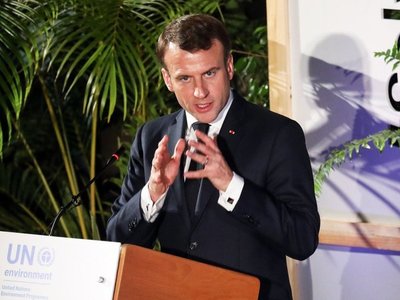 Macron llama a firmar un pacto mundial por el medioambiente