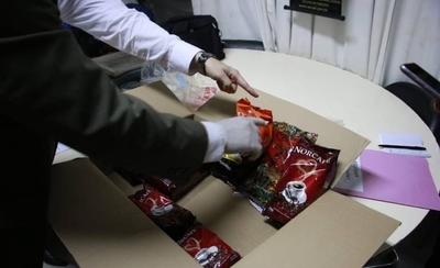 HOY / Pretendieron enviar cocaína en paquete de café