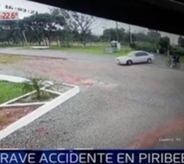 Imprudencia de automovilista causa brutal accidente en Piribebuy - Paraguay.com