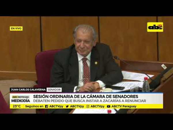 Debaten pedido que insta a Zacarías a renunciar. Parte 3 - Tv - ABC Color