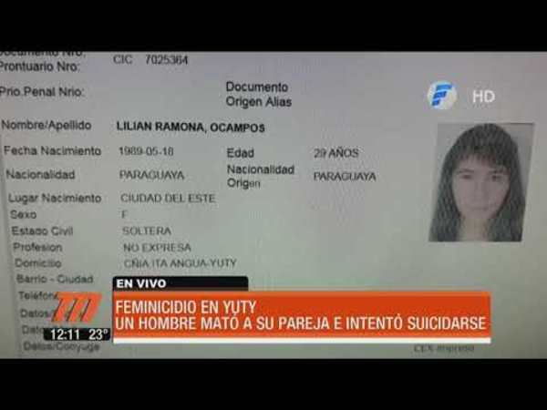 Mató a su pareja y luego intentó suicidarse