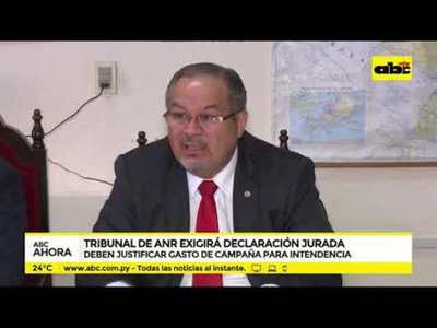 Tribunal de la ANR exigirá declaración jurada - Tv - ABC Color