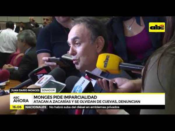 Monges pide imparcialidad - Tv - ABC Color
