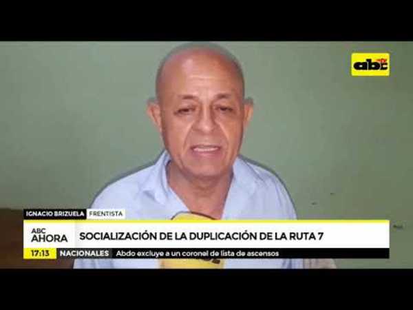 Socialización de la duplicación de la ruta 7 - Tv - ABC Color