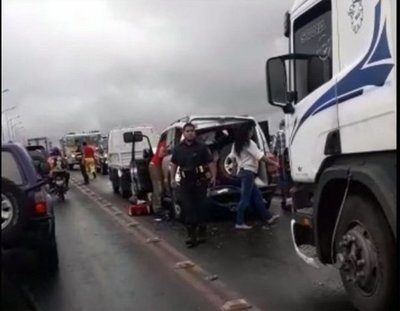 Triple choque en Puente Remanso deja un herido - Nacionales - ABC Color