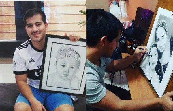 Dando vida al arte, un joven crea dibujos estéticos inspirados en los rostros - Periodismo Joven - ABC Color