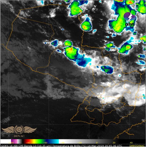 Emiten alerta de tormentas para seis departamentos - ADN Paraguayo