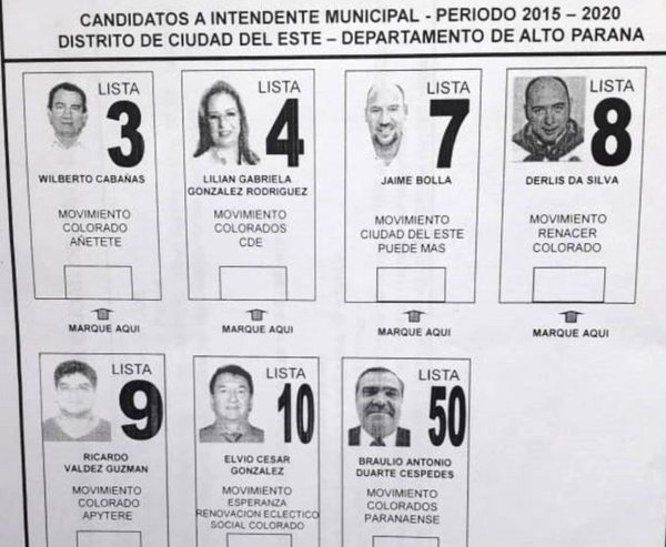 ANR tiene siete candidatos a Comuna de Ciudad del Este - Edicion Impresa - ABC Color