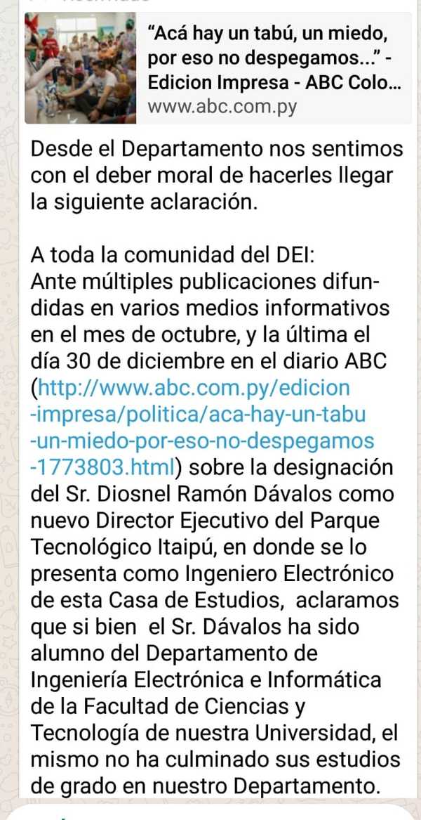 Universidad Católica confirmó que exdirector del PTI no culminó la carrera de Ingeniería