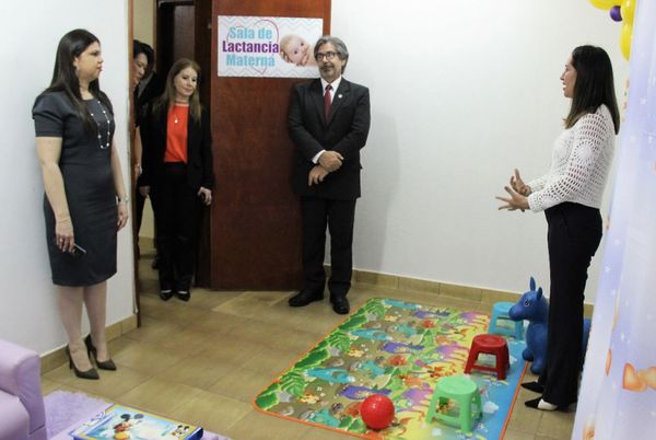 Habilitan sala de lactancia en juzgado de Paz de CDE