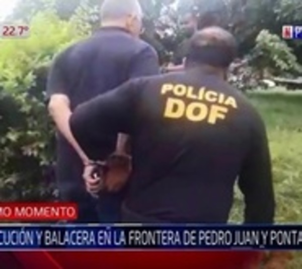 Persecución, balacera y detención en Pedro Juan  - Paraguay.com