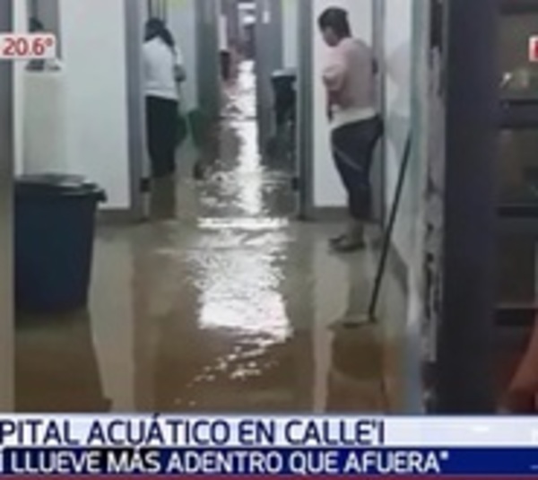 Hospital de Calle'i quedó bajo agua tras intenso temporal - Paraguay.com