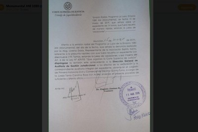 Investigarán llamativa celeridad para resolver expediente judicial