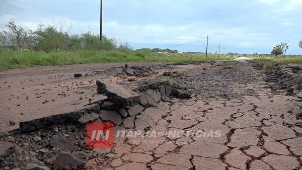 RUTA ATINGUY- SAN COSME EN DEPLORABLE ESTADO.