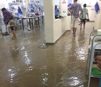 Sala de neonatal del Hospital de Calle’í quedó bajo agua - ADN Paraguayo