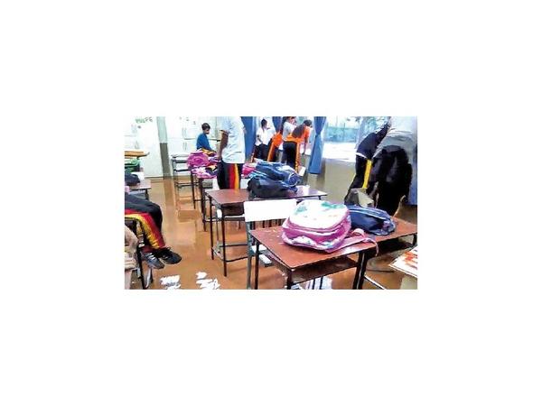 El intenso temporal afectó a escuelas