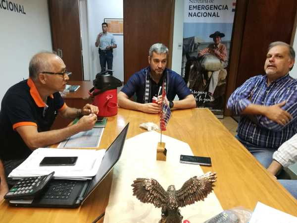 Presidente Abdo Benítez verifica asistencia a damnificados por lluvias | .::Agencia IP::.