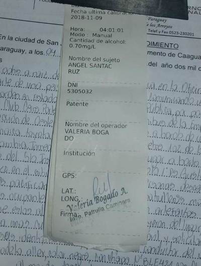 Ediles intiman a policía por detener a familiar borracho - ADN Paraguayo