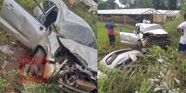 VUELCO DE VEHÍCULO EN RUTA GRANEROS DEL SUR