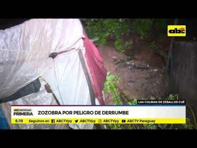 Zozobra por peligro de derrumbe - Tv - ABC Color