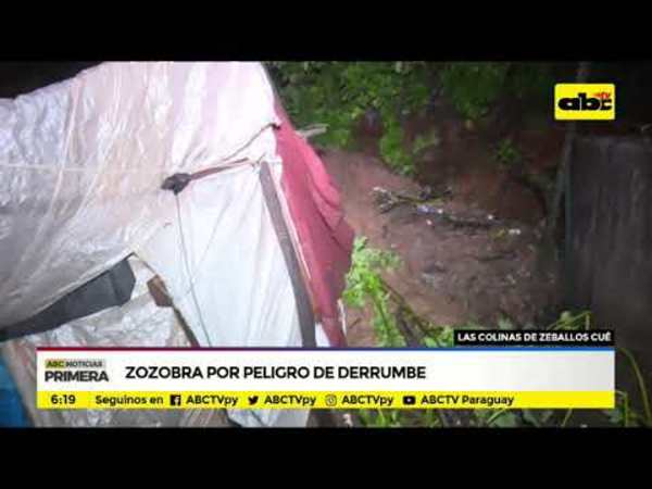Zozobra por peligro de derrumbe - Tv - ABC Color