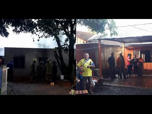 VELA ENCENDIDA CAUSA INCENDIO EN SAN JUAN DEL PARANÁ