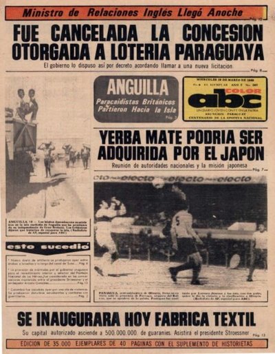 18 de marzo de 1969 - Un Dia Como Hoy - ABC Color