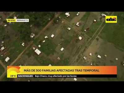 Más de 300 familias afectadas tras temporal en Remansito - Tv - ABC Color