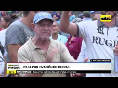 Pelea por invasión de tierras - Tv - ABC Color