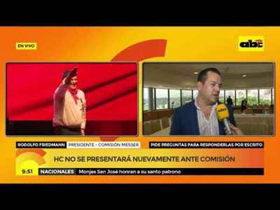HC no se presentará ante comisión - Tv - ABC Color