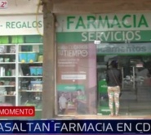"Un asalto a la cadena por semana": Roban recaudación de farmacia - Paraguay.com