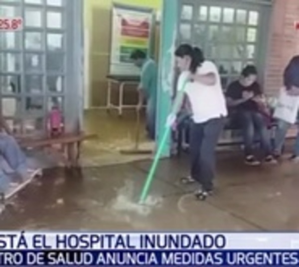 Ministro anuncia "solución a corto plazo" tras inundación de hospital - Paraguay.com