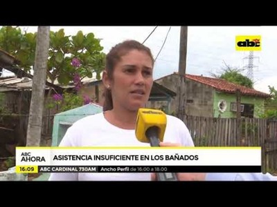 Asistencia insuficiente en los bañados - Tv - ABC Color