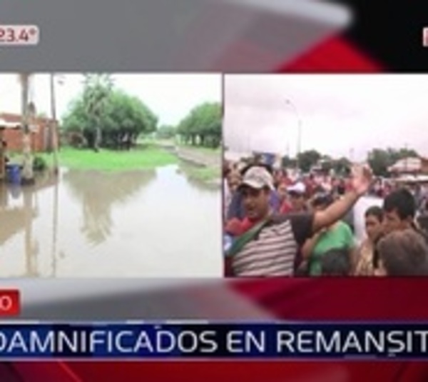 Reclaman asistencia luego de que un barrio quedara inundado   - Paraguay.com