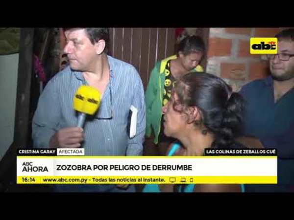 Zozobra por peligro de derrumbe - Tv - ABC Color