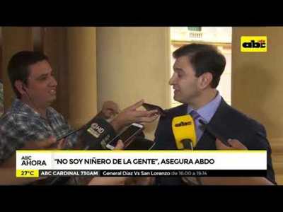 "No soy niñero de la gente", aseguró Abdo - Tv - ABC Color
