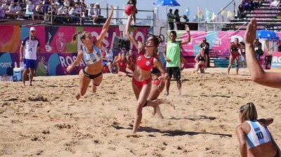 En beach hándbol van por la final - Edicion Impresa - ABC Color