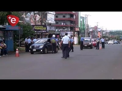 POLICIA Y TRANSITO REALIZAN OPERATIVOS EN ENCARNACION