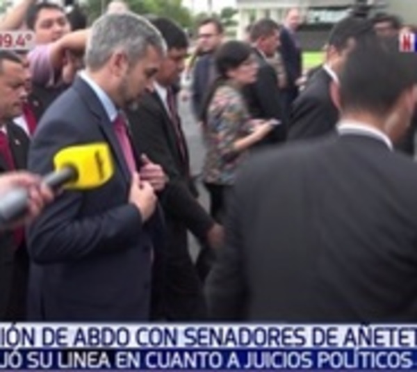 Abdo "no bajó línea" al hablar con senadores sobre juicios políticos - Paraguay.com