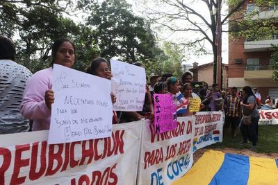 “Ni un desalojo más” piden familias expulsadas de predio de Copaco