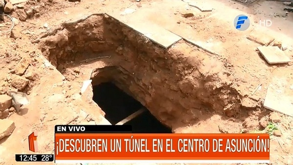 Hallan túnel construido hace 40 años en Asunción