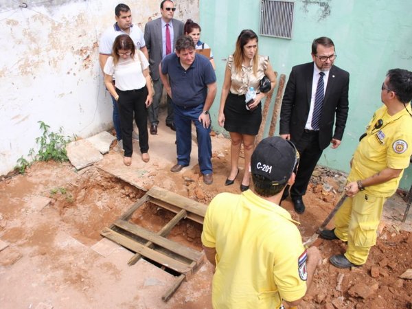 Hallan restos óseos en el microcentro de Asunción
