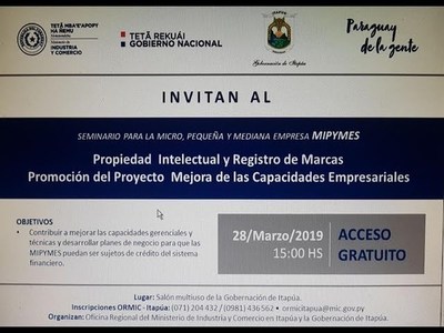 DICTARÁN SEMINARIO PARA MICROEMPRESARIOS