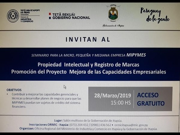 DICTARÁN SEMINARIO PARA MICROEMPRESARIOS