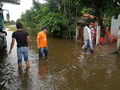 Benjamín Aceval ya registra 2.975 familias afectadas por inundaciones