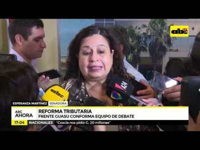 Reforma tributaria: Frente Guazú conforma equipo de debate - Tv - ABC Color