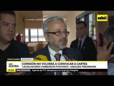 Comisión volverá a convocar a Cartes - Tv - ABC Color