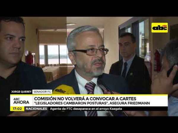 Comisión volverá a convocar a Cartes - Tv - ABC Color